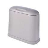 Maxbell Trash Can Household 10L Dustbin Wastebasket for Office Backyard Dorm Gray