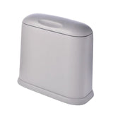 Maxbell Trash Can Household 10L Dustbin Wastebasket for Office Backyard Dorm Gray