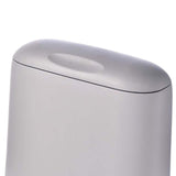 Maxbell Trash Can Household 10L Dustbin Wastebasket for Office Backyard Dorm Gray