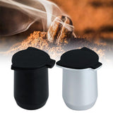 Maxbell Coffee Machine Cup Binaural Design Exquisite Portable for 8 Tea black