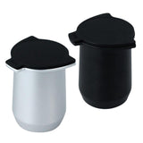 Maxbell Coffee Machine Cup Binaural Design Exquisite Portable for 8 Tea black