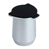 Maxbell Coffee Machine Cup Binaural Design Exquisite Portable for 8 Tea silver