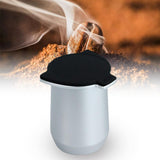 Maxbell Coffee Machine Cup Binaural Design Exquisite Portable for 8 Tea silver