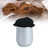 Maxbell Coffee Machine Cup Binaural Design Exquisite Portable for 8 Tea silver