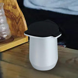 Maxbell Coffee Machine Cup Binaural Design Exquisite Portable for 8 Tea silver