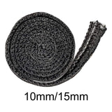 Maxbell 78.74inch Stove Gasket Tape Fiberglass Flat Gasket Tape for Door Glass 10mm Width
