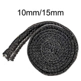Maxbell 78.74inch Stove Gasket Tape Fiberglass Flat Gasket Tape for Door Glass 10mm Width