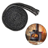 Maxbell 78.74inch Stove Gasket Tape Fiberglass Flat Gasket Tape for Door Glass 10mm Width