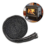 Maxbell 78.74inch Stove Gasket Tape Fiberglass Flat Gasket Tape for Door Glass 15mm Width
