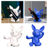 Maxbell Wine Rack Champagne Holder Rabbit Figurines Crafts for Kitchen Decorative Blue