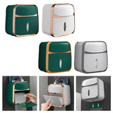 Maxbell Multipurpose Tissue Case with Drawer for Bathroom Living Room Green Plated