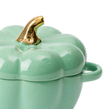 Maxbell Kawaii Cup Pumpkin Cup Cereal Bowls Set with Lid for Pasta Yogurt Salad green
