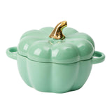 Maxbell Kawaii Cup Pumpkin Cup Cereal Bowls Set with Lid for Pasta Yogurt Salad green