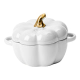 Maxbell Kawaii Cup Pumpkin Cup Cereal Bowls Set with Lid for Pasta Yogurt Salad white