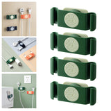 Maxbell 4x Rotary Cable Clip Accessories Cord Holder Cable Protector Strong Adhesive Green