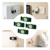Maxbell 4x Rotary Cable Clip Accessories Cord Holder Cable Protector Strong Adhesive Green