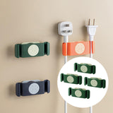 Maxbell 4x Rotary Cable Clip Accessories Cord Holder Cable Protector Strong Adhesive Green