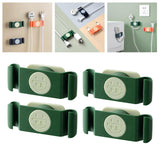 Maxbell 4x Rotary Cable Clip Accessories Cord Holder Cable Protector Strong Adhesive Green