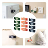 Maxbell 4x Rotary Cable Clip Accessories Cord Holder Cable Protector Strong Adhesive Green