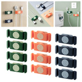 Maxbell 4x Rotary Cable Clip Accessories Cord Holder Cable Protector Strong Adhesive Green