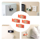 Maxbell 4x Rotary Cable Clip Accessories Cord Holder Cable Protector Strong Adhesive Orange