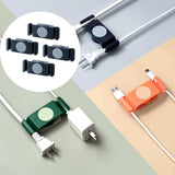 Maxbell 4x Rotary Cable Clip Accessories Cord Holder Cable Protector Strong Adhesive Blue