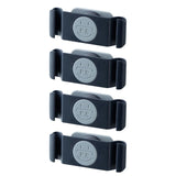Maxbell 4x Rotary Cable Clip Accessories Cord Holder Cable Protector Strong Adhesive Blue