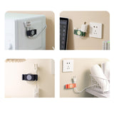 Maxbell 4x Rotary Cable Clip Accessories Cord Holder Cable Protector Strong Adhesive Blue