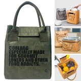 Maxbell Multifunctional Lunch Box Tote Bag Reusable Tearproof Portable for Gifts Green