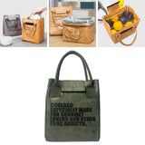 Maxbell Multifunctional Lunch Box Tote Bag Reusable Tearproof Portable for Gifts Green