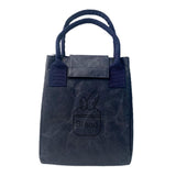 Maxbell Multifunctional Lunch Box Tote Bag Reusable Tearproof Portable for Gifts Navy Blue