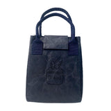 Maxbell Multifunctional Lunch Box Tote Bag Reusable Tearproof Portable for Gifts Navy Blue