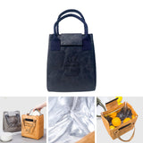Maxbell Multifunctional Lunch Box Tote Bag Reusable Tearproof Portable for Gifts Navy Blue