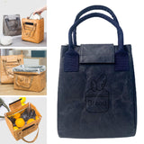 Maxbell Multifunctional Lunch Box Tote Bag Reusable Tearproof Portable for Gifts Navy Blue