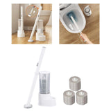 Maxbell Toilet Cleaning Scrubber Set Large Capacity Efficient for Household Home 14 brush head