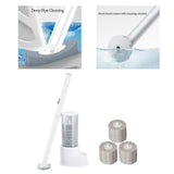 Maxbell Toilet Cleaning Scrubber Set Large Capacity Efficient for Household Home 14 brush head