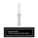 Maxbell Professional Espresso Tools Coffee Stirrer Coffee Leveler Tool for Shop silver