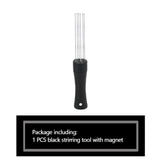 Maxbell Professional Espresso Tools Coffee Stirrer Coffee Leveler Tool for Shop black