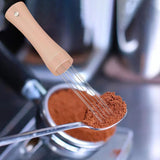 Maxbell Professional Espresso Tools Coffee Stirrer Coffee Leveler Tool for Shop rose gold