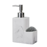 Maxbell Refillable Resin Soap Dispenser Marble Surface for Countertop Kitchen