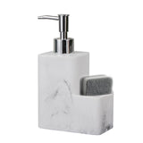 Maxbell Refillable Resin Soap Dispenser Marble Surface for Countertop Kitchen