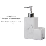 Maxbell Refillable Resin Soap Dispenser Marble Surface for Countertop Kitchen