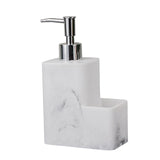 Maxbell Refillable Resin Soap Dispenser Marble Surface for Countertop Kitchen