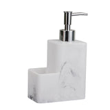 Maxbell Refillable Resin Soap Dispenser Marble Surface for Countertop Kitchen