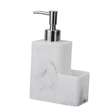 Maxbell Refillable Resin Soap Dispenser Marble Surface for Countertop Kitchen