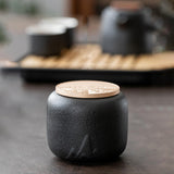 Maxbell 7x Chinese Style Black Pottery Tea Pot Four Cups Teaware for Home Travel