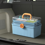 Maxbell Storage Bin Portable Multilayer for Bathroom Cosmetic Sundries Blue Medium