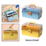 Maxbell Storage Bin Portable Multilayer for Bathroom Cosmetic Sundries Blue Medium