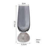 Maxbell Vintage Glass Vintage Style Practical for Household Beverage Everyday Use 260ml