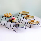 Maxbell Organizing Dish Ornament Cake Tray Plate for Countertop Living Room Snack L